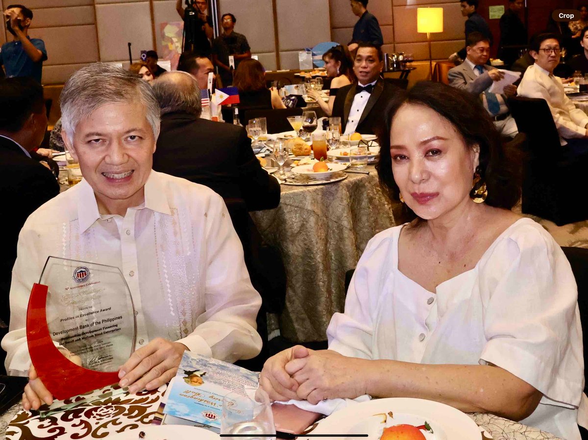 DBP president and CEO Mike de Jesus and Gloria Diaz.